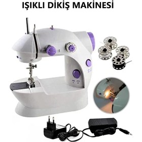 Resim Ronanna Buğz Mini Ev Dikiş Makinesi Pedallı Sewıng Machine 