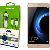 Resim Case Man Huawei Honor V8 Araç Şarj Cihazı Adaptör + Data Kablosu Hızlı Şarj Özellikli 