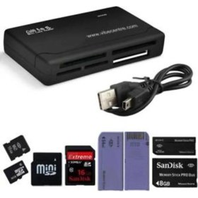 Resim Tkn Çoklu Kart Okuyucu Compact Tf Micro Sd Mmc M2 Ms Xd Tf USB 2.0 
