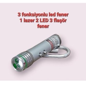 Resim alpmodel Lazerli Beyaz Işıklı 3 Fonksiyonlu Kedi Köpek Oyuncak Anahtarlıklı Çok Amaçlı Lazer 