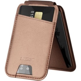 Resim Momax 1-Wallet Magnetic stand card holder CÜZDAN (Gold) 
