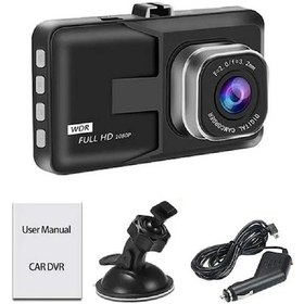 Resim 1080p Araç İçi Kamera 3 İnç Sürüş Video Araba Oto Dvr Döngü Kaydedici Ön Ve 32g No Rear Camera 