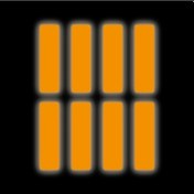 Resim Turuncu Reflective Reflektif Sticker Paketi 8'li Otomobil Motosiklet Reflektif Parlayan Sticker Etiket Modeli 