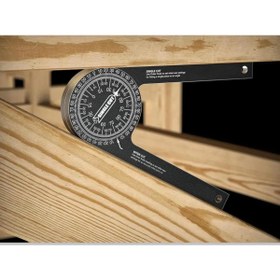 Resim BGA Marangoz 360 ° Gönye cetvel tezgah Testere İletki gönye İç Dış Gönye Açı Bulucu 