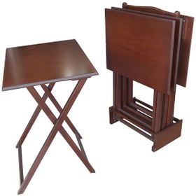 Resim Zigon Çanta Dikdörtgen Model Kayın Retro Ayak Parlak Ceviz Natür 