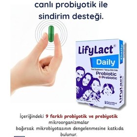 Resim Daily Probiyotik, Prebiyotik, 30 Kapsül , Günlük Probioyotik , 3'lü Avantaj Set 