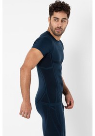 Resim Miofit Erkek Cool Dry Kısa Kollu Dikişsiz Spor Tişört Lacivert 