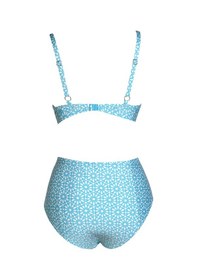 Resim Endeep Kadın Balenli Destekli Büyük Beden Açık Mavi Yüksek Bel Bikini Takımı Açık Mavi 