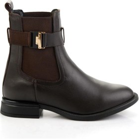 Resim Kahve Hakiki Deri Kadın Bot & Bootie K02724400103 Kahve 