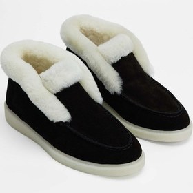 Resim Tamer Tanca Kadın Hakiki Deri Siyah Süet Casual Bot 902 4044 Bn Bot Sk23/24 Sıyah Suet 