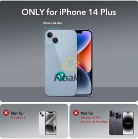 Resim Fibaks iPhone 14 Plus/15 Plus Kılıf Kamera Lens Korumalı Magsafe Şarj Kilifi Şeffaf Yumuşak Gümüş 