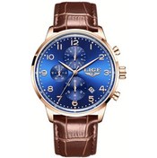 Resim Fochsia Lıge Öğrenci Kol Saati - Kronograflı Minimalist Kadran - Golden Blue - Spor Ve Günlük Kullanım Diğer 