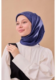 Resim Silk Home Shiny Eşarp 75012-25 Parlament Mavisi 