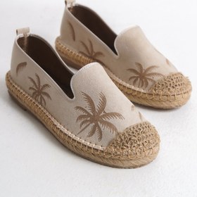 Resim FEMME Kadın Espadril Düz Topuk Günlük Ayakkabı Palm 
