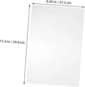 Resim GRIRIW 2 Adet Şeffaf Kapı Panelleri Patlamış Mısır Makinesi Aksesuarları Ticari Patlamış Mısır Makineleri Sağ Ve Sol Koruyucu Panel Aksesuarları 29x21.5cm 