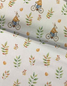 Resim Evmila Minik Tavşanlar Desenli Nevresim Takımı - 160x220cm Nevresim +50x70cm Yastık Kılıfı+100x200cm Çarşaf 