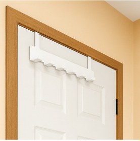 Resim Lunoart Kapı Arkası Metal Askılık Siyah Kapı Askısı-40x4.6x9 Cm Beyaz 