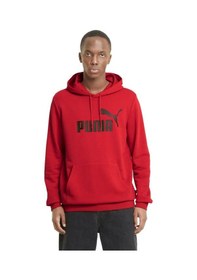 Resim Puma Ess Big Logo Hoodie Erkek Sweatshirt 58668811 Kırmızı 
