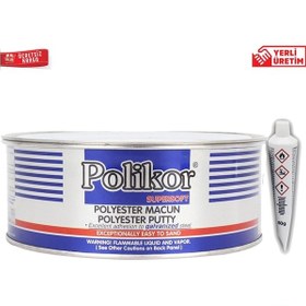 Resim Polikor Süper Soft Çelik Macunu 900 Gram + Macun Sertleştirici 