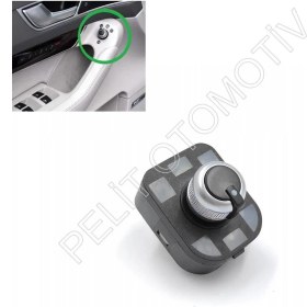 Resim Pelit Otomotiv Audi A6 Ayna Ayar Düğmesi 8E0959565A (2005-2008) Orijinal 