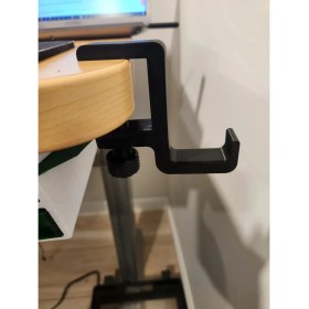 Resim Figürlab Bilgisayar Pc Için Masaya Sıkıştırmalı Kulaklık Tutacağı Stand 