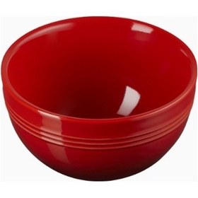 Resim Le Creuset Coupe Snack Kasesi Modern Seramik Tasarım 12cm Kırmızı 