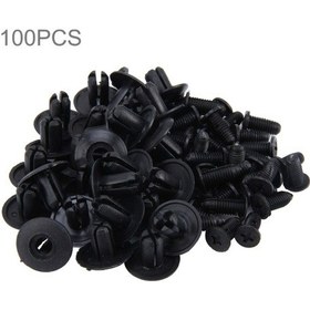 Resim Sones 100 Pcs Delikli Plastik Perçin Bağlantı Elemanı İtme Klipleri 