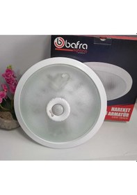 Resim Sensörlü Armatür Plastik E27 Duylu Beyaz 