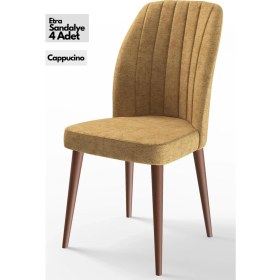 Resim Canisa Concept Canisa Etra Serisi Gürgen Ayaklı Sandalye , 4 Adet , Ayaklar Ceviz 