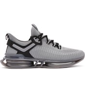 Resim Derimod Zero Erkek Gri Bağcıklı Kalın Tabanlı Kumaş Sneaker 24SFD69266F 