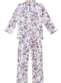 Resim Çocuklar için Yaban Çiçeği Desenli Pijama Takımı - 3-4Y 