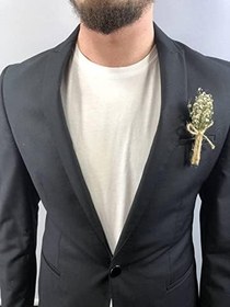 Resim Beyaz Cipsolu Uzun Damat Yaka Çiçeği 5 Adet 