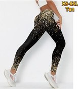 Resim Ten Rengi Bayan Mavi Gökyüzü Yıldız Baskılar Streç Yoga Tayt Spor Koşu Spor Salonu Spor Aktif Pantolon Ten Rengi 