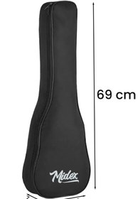 Resim Midex Cs-26a-50x Tenör Ukulele Çantası 50'li Paket Kaliteli Siyah Kılıf 50 Adet 
