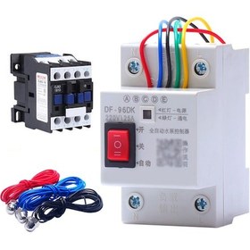 Resim Springsun Akıllı Su Seviyesi Kontrol Cihazı - Otomatik Pompalama Ve Tahliye Sistemi, 18a Kontaktörlü Df-96dk 