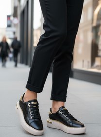 Resim AYAKMOD Lady 028 Z Desenli Siyah Kadın Sneaker 