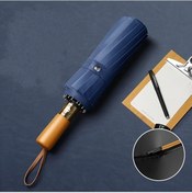 Resim Fochsia Otomatik Açılır Yüksek Kalite Upf50+ Alyans Şemsiye Mavi Deniz - Rüzgar Geçirmez, Uv Koruma 