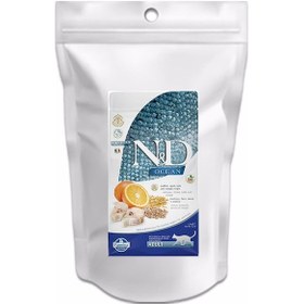 Resim N&D Ocean Düşük Tahıllı Balıklı Portakallı Yetişkin Kedi Maması 1 KG 