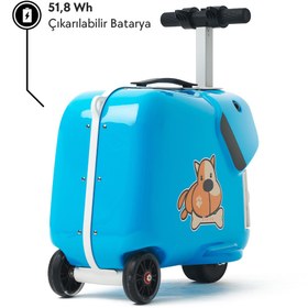 Resim Airwheel SQ3 Çocuklar İçin Elektrikli Binilebilir Scooter Valiz 