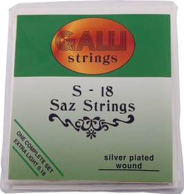 Resim Galli 0.18 Kısa Sap Piramit Profesyonel Saz Teli Seti 