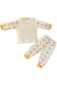 Resim AryhoShe Çocuk Penye Ördek Baskılı Pijama Takımı 