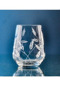 Resim Decocia Kazaan 6 Adet Su ve Meşrubat Bardağı 425cc Sürgün Desenli Şeffaf 