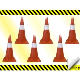 Resim Lorex LR-0250 Kırılmaz Trafik Konisi (6'lı) 