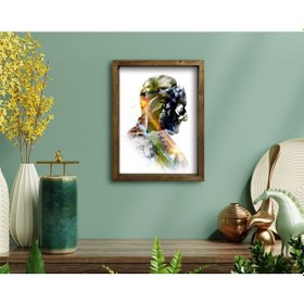 Resim Bk Home Atatürk Tasarımlı Doğal Masif Ahşap Çerçeveli Tablo-15 (551056178) 