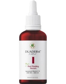 Resim Duaderm Kırmızı Peeling Serum, Aha%10 + Bha%2 + E Vitamini%1, Akne Karşıtı Ve Onarıcı, 30 Ml 