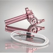 Resim Cloudstore Pembe 22mm Cnc Alüminyum Hızlı Twist Gaz Kumandalı Motosiklet Gidon 