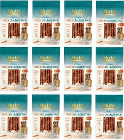 Resim Nutri Canin Ördek Eti Sargılı Kolajen Çubuk Tahılsız Köpek Et Ödülü 80 G X 12 Adet 