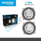 Resim Sentinel Oto Hoparlör 13Cm 150W 5" 3 Way Speaker Model C 1013 Sentinel