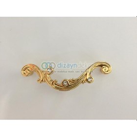 Resim Swarovski Taşlı 128 Mm. Altın 