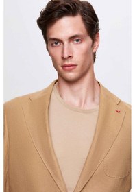 Resim D's Damat Ds Damat Regular Fit Bej Düz Kumaş Ceket 4hc04s2024362 Bej 